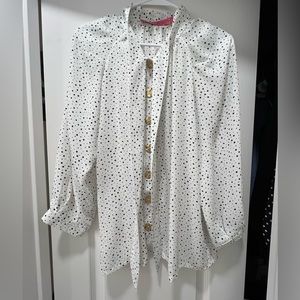 BURU Tie neck Blouse size Small